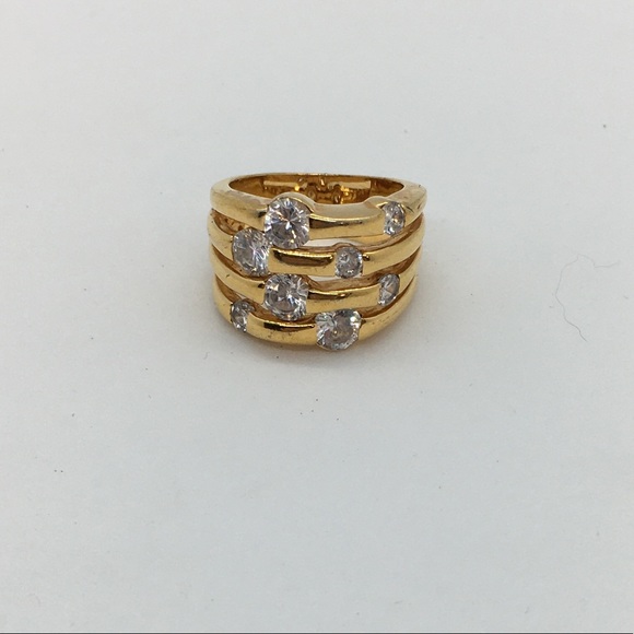 Wide costume CZ band
